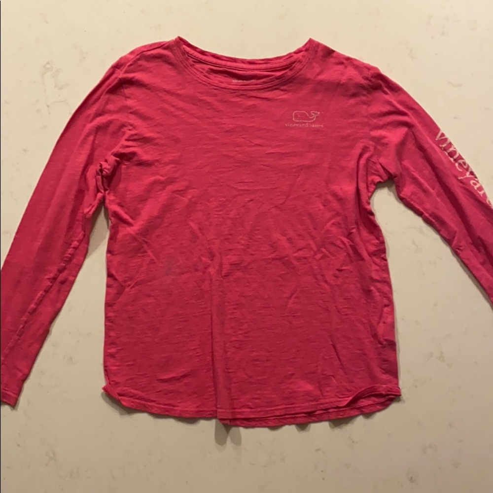 Hot pink vineyard vines long sleeve.